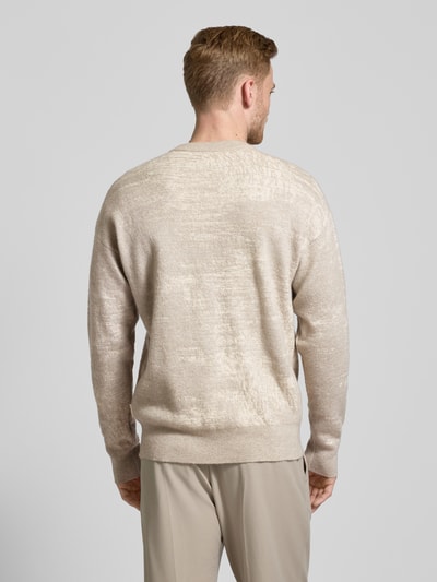 CK Calvin Klein Strickpullover mit Rundhalsausschnitt Khaki 5