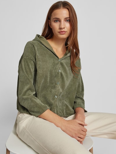 ZABAIONE Jacke mit Knopfleiste Khaki 3