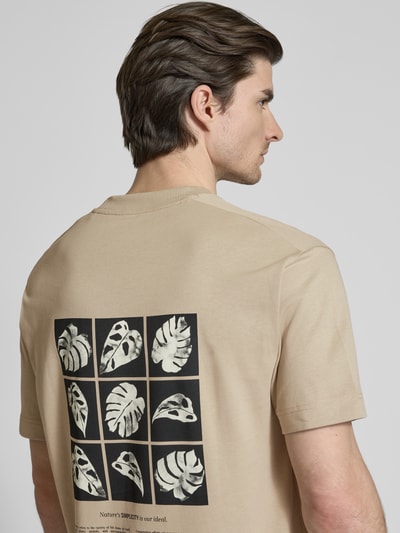 Marc O'Polo Relaxed Fit T-Shirt aus reinevr Baumwolle Sand 3