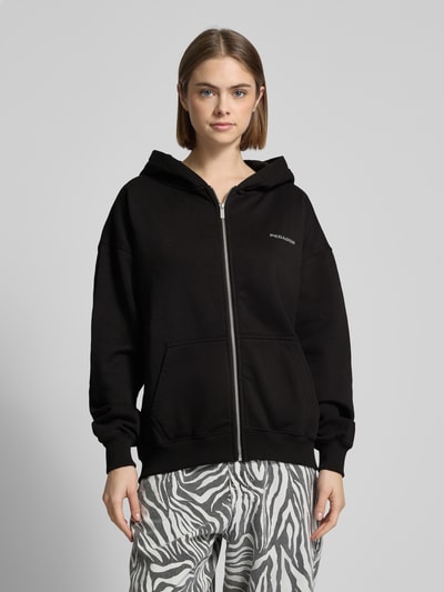 Pegador Oversized Sweatjacke mit Kapuze Black 4