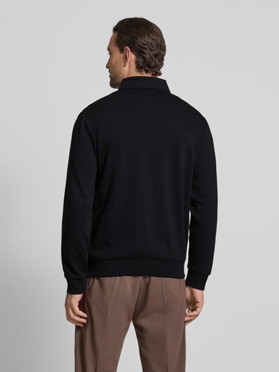 Lindbergh Sweatjack met kentkraag Zwart - 5