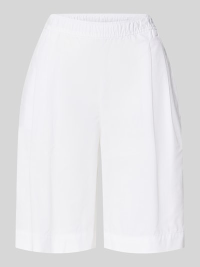 Produktfoto, weiße Relaxed Fit Bermuda aus reiner Baumwolle von s.Oliver RED LABEL, glatte Textur, schlichte Optik