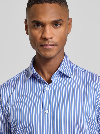 SEIDENSTICKER REGULAR FIT Regular fit zakelijk overhemd van katoen met kentkraag Koningsblauw - 3