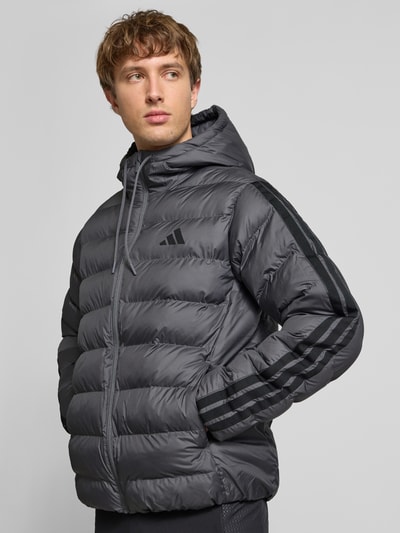 adidas Sportswear Steppjacke mit Kapuze Mittelgrau 3