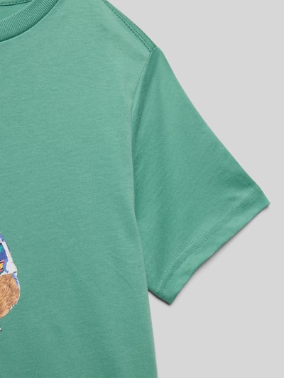 Polo Ralph Lauren Teens T-shirt met labelprint Groen - 2