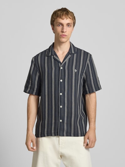 REVIEW Relaxed Fit Freizeithemd mit Logo-Stitching Marine 4