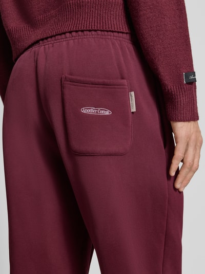 ANOTHER COTTON LAB Sweatpants mit elastischem Bund Bordeaux 3