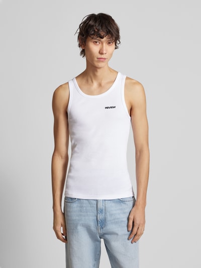 REVIEW Tanktop in Ripp-Optik Weiss 4