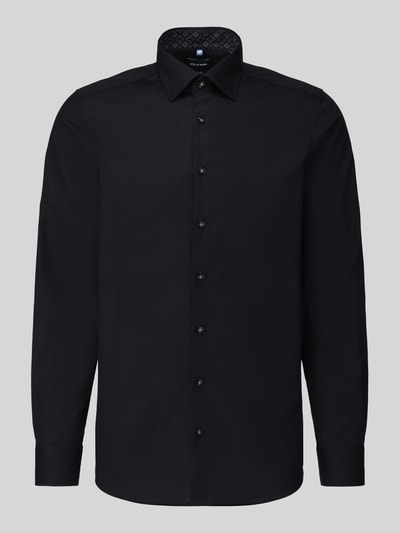 OLYMP Level 5 Body Fit Businesshemd aus reiner Baumwolle Modell 'Level Five' Black 2