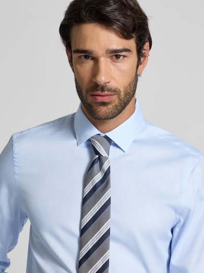 Jake*s Slim Fit Business-Hemd mit Kentkragen Bleu 3