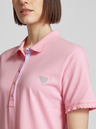 Frieda & Freddies Polojurk met motiefstitching Roze - 3