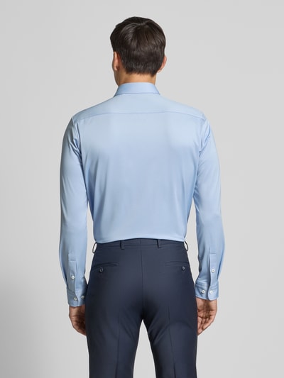 BOSS Slim Fit Businesshemd mit Struktur Modell 'P-ROAN' Bleu 5
