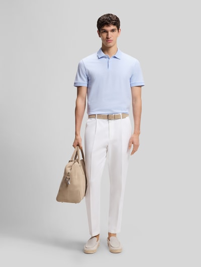 BOSS Regular Fit Poloshirt aus reiner Baumwolle Modell 'H-PARLAY 102' Bleu 1