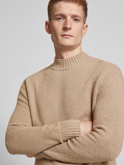 Drykorn Strickpullover mit Stehkragen Modell 'ZAYYN' Beige 3