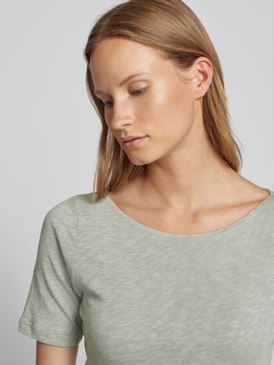 Marc O'Polo T-shirt met boothals Mintgroen - 3