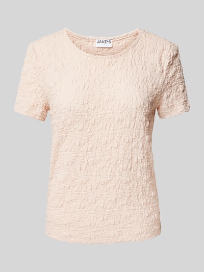 Jake*s Casual T-Shirt mit Rundhalsausschnitt Rosa 2