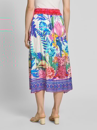 miss goodlife Midirock aus Viskose mit elastischem Bund Blau 5