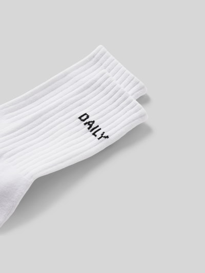 DAILY PAPER Socken mit Label-Print im 2er-Pack Weiss 2