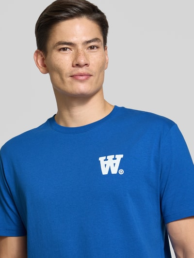 Wood Wood T-Shirt mit Logo-Print Modell 'Ace' Royal 3