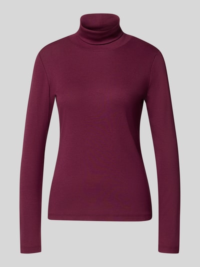 Tom Tailor Regular fit shirt met lange mouwen van katoenmix met col Bordeaux - 2