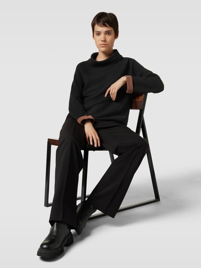 Betty Barclay Pullover mit Ziersteinbesatz Black 1