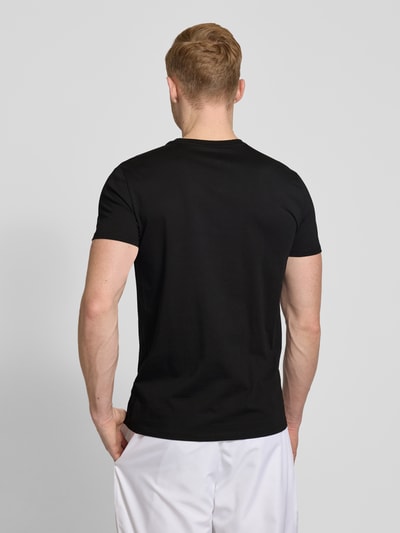 Lacoste T-Shirt mit Rundhalsausschnitt Modell 'Supima' Black 5