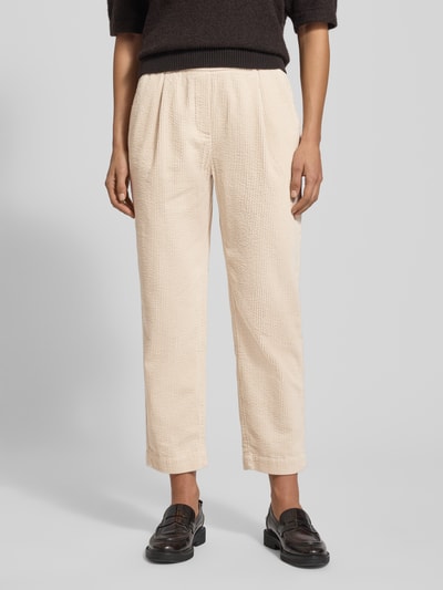 OPUS Corduroy broek met elastische band, model 'Myha soft' Beige - 4
