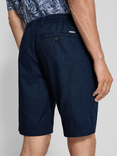 Fynch-Hatton Bermuda met achterzakken, model 'COLI' Marineblauw - 3