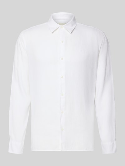 CK Calvin Klein Regular Fit Freizeithemd aus Leinen-Lyocell-Mix Weiss 2