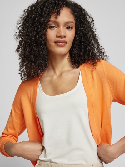 Kaffe Bolero in unifarbenem Design Modell 'ASTRID' Orange 3