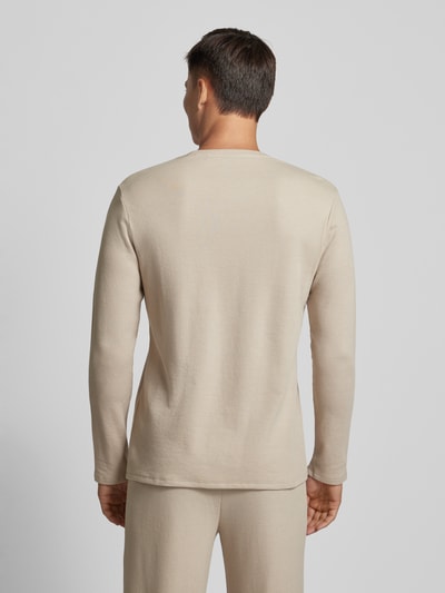 BOSS Longsleeve mit Rundhalsausschnitt Sand 5