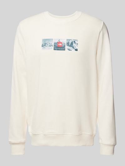 The North Face Sweatshirt mit Label-Print Offwhite 2