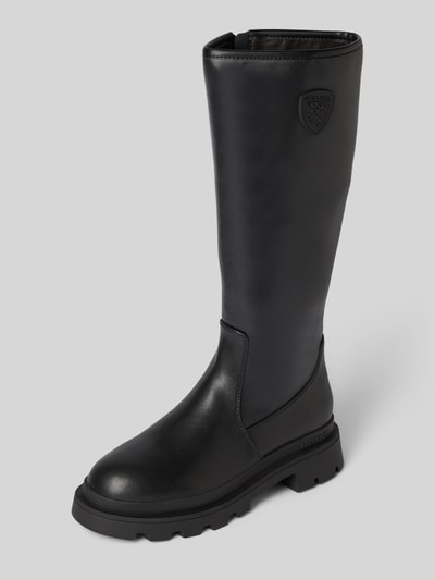 Blauer USA Laarzen met labeldetail, model 'KIMMEL04' Zwart - 1