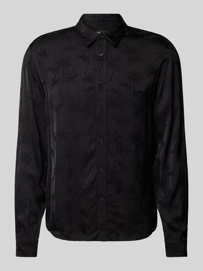 THE KOOPLES Slim Fit Freizeit-Hemd aus Viskose Black 2