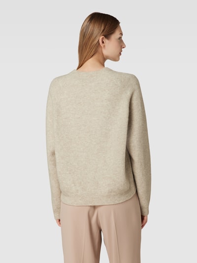 Drykorn Sweter z dzianiny z dodatkiem wełny z alpaki model ‘PEMIRI’ Beżowy melanż 5