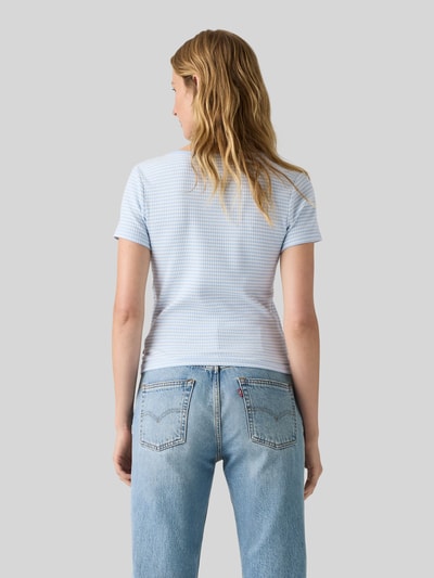 Levi's® Slim Fit T-Shirt aus Baumwoll-Mix Modell 'AUSTEN' Hellblau Melange 5