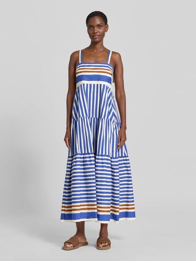 Stefanel midi-jurk in laagjeslook Wit - 4