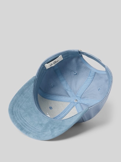Produktfoto, Basecap mit Stitching von Les Deux aus reiner Baumwolle, verstärkter Schirm, regulacja rozmiaru, jasnoniebieski kolor, widoczna faktura materiału