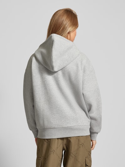 Review Essentials hoodie met rits Lichtgrijs gemêleerd - 5