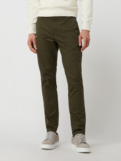 Scotch & Soda Slim Fit Chino mit Stretch-Anteil Modell 'Mott' Oliv 4