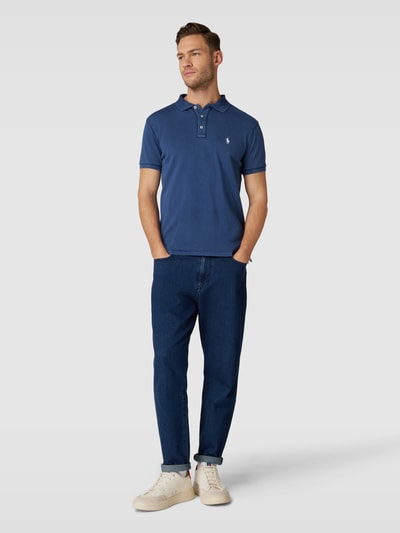 Polo Ralph Lauren Poloshirt mit Label-Stitching Marine 1