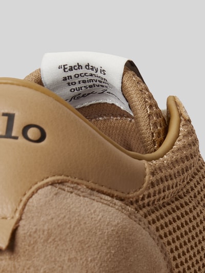 Polo Ralph Lauren Sneaker aus echtem Rindvelours mit Logo-Stitching Camel 4