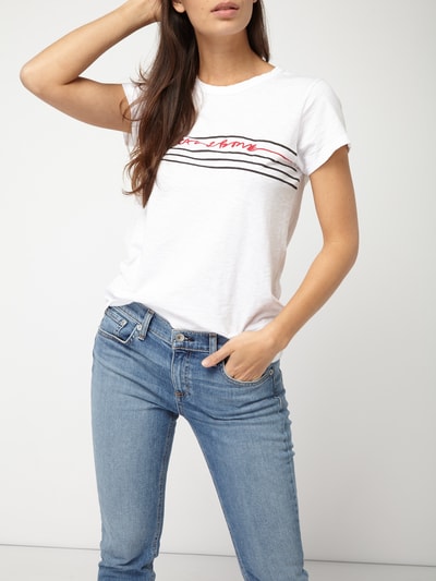 RAG & BONE T-Shirt mit Print Weiss 3