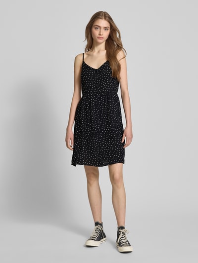 Pieces Fließendes Freizeitkleid mit Allover-Muster Modell 'TALA' Metallic Black 1