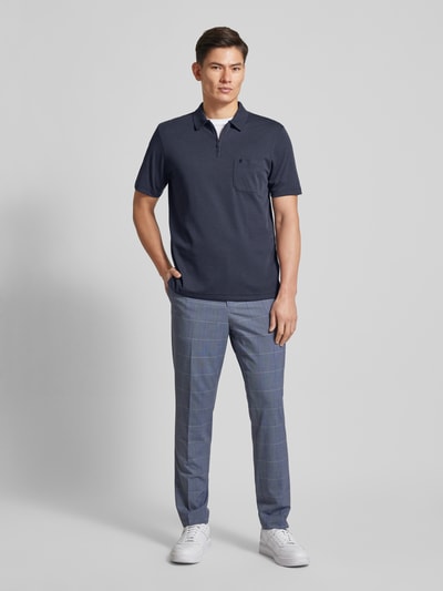 RAGMAN Regular Fit Poloshirt mit Logo-Stitching Marine 1