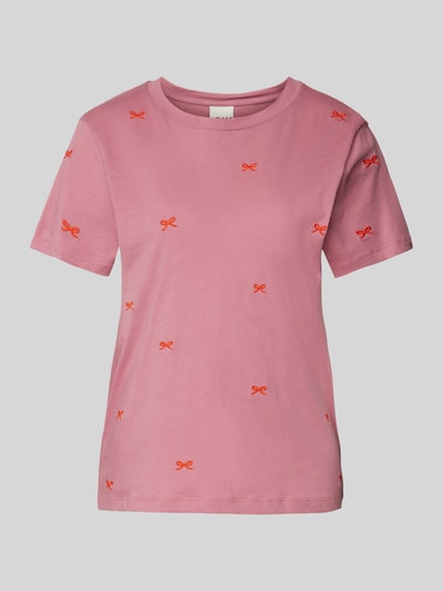 ICHI T-Shirt mit Motiv-Stitching Modell 'CAMINO' Rosa 2