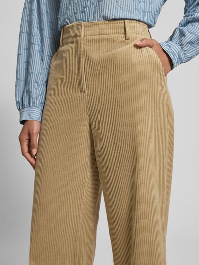 JAKE*S STUDIO WOMAN Corduroy broek met wijde pijpen Rietgroen - 3