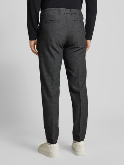 Cinque Slim fit stoffen broek met persplooien, model 'BRAVO' Antraciet - 5