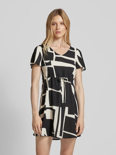 Vero Moda Minikleid aus Viskose mit floralem Muster Modell 'EASY JOY' Black 4