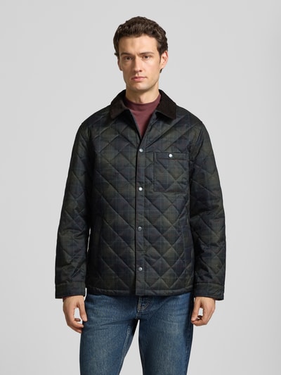 Barbour Steppjacke mit Brusttasche Marine 4